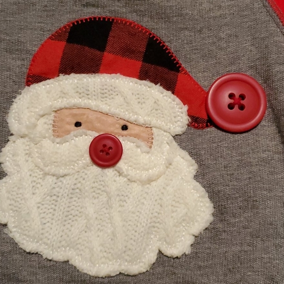 Mud Pie Santa top - Picture 2 of 2